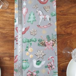 Christmas Table Runner, Traditional Table Runner, Christmas Table Decoration, Christmas Tree Baubles, Retro Christmas Decor, Christmas Table Decor, Festive Table Runner 6 Christmas Table Runner, Traditional Table Runner, Christmas Table Decoration, Christmas Tree Baubles, Retro Christmas Decor, Christmas Table Decor, Festive Table Runner 6