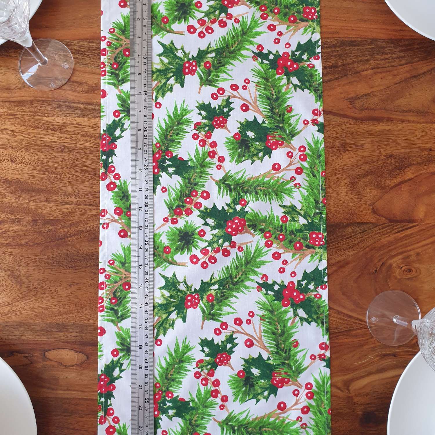 Christmas Table Runner, Holly and Berries Table Runner, Christmas Table Decoration, Gift Idea, Christmas Decor, White Table Runner, Christmas Table Decor, Festive Table Runner Christmas Table Runner, Holly and Berries Table Runner, Christmas Table Decoration, Gift Idea, Christmas Decor, White Table Runner, Christmas Table Decor, Festive Table Runner