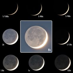 Crescent moon earth shine framed print 8 Crescent moon earth shine framed print 8