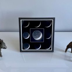 Crescent moon earth shine framed print 4 Crescent moon earth shine framed print 4