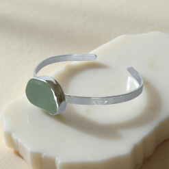 Ocean Sea Glass Cuff Bracelet 11 Ocean Sea Glass Cuff Bracelet 11