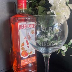 Etched Personalised Etched Glass  ' OH NO (NAME) Had another GINcident' - Gin Lover