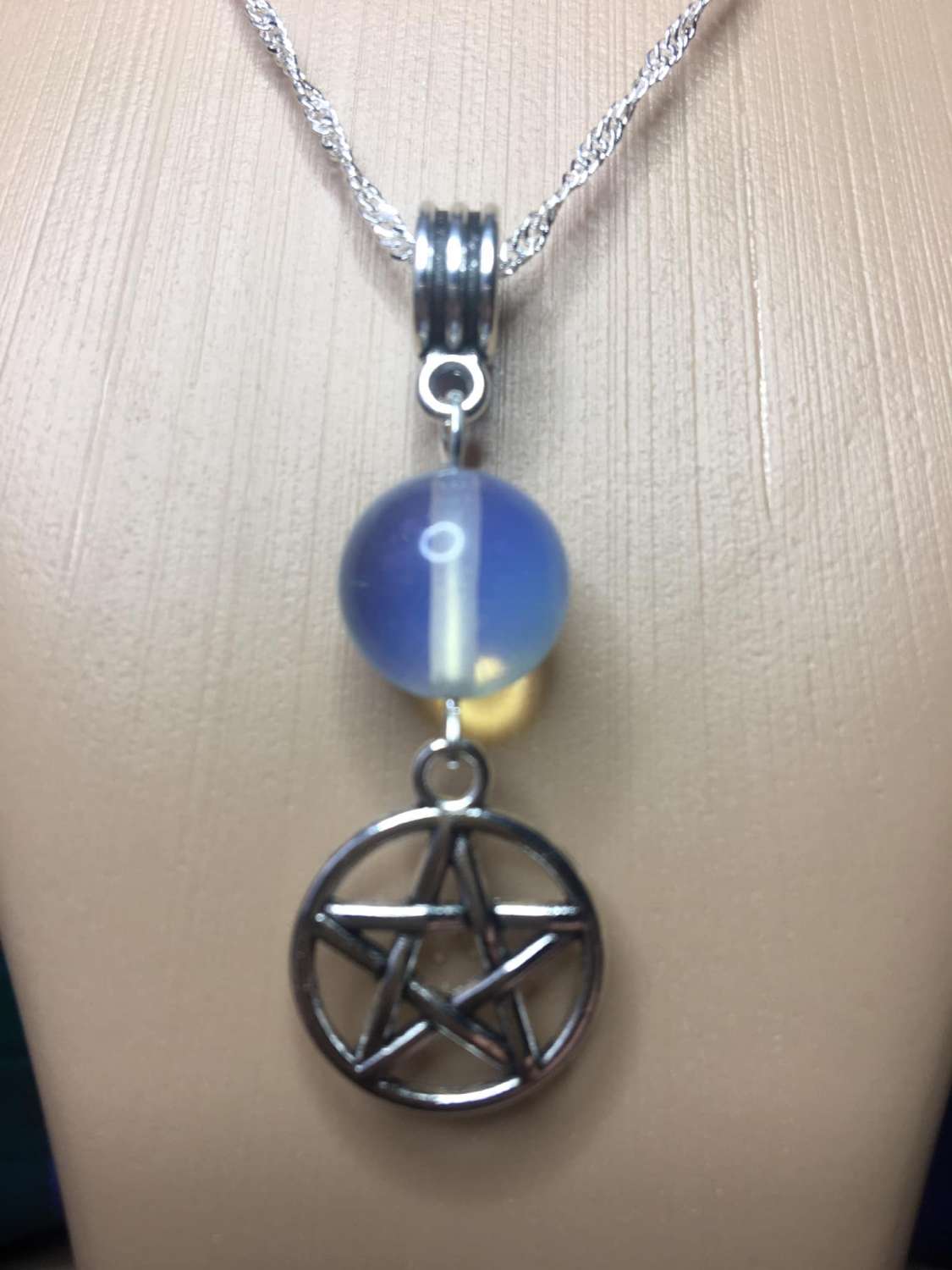 Opalite Pentagram Necklace Opalite Pentagram Necklace