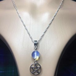 Opalite Pentagram Necklace 1 Opalite Pentagram Necklace 1