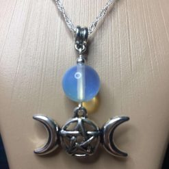 Opalite Triple Moon Necklace
