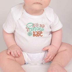 Snow Babe Embroidered Baby Grow