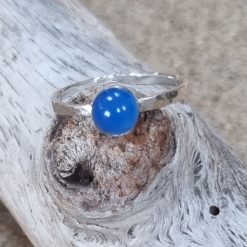 925 Stirling silver ring & Rose Quartz cabochon