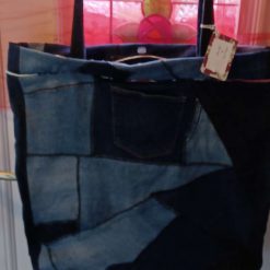 Upcycled Jeans Tote Bag