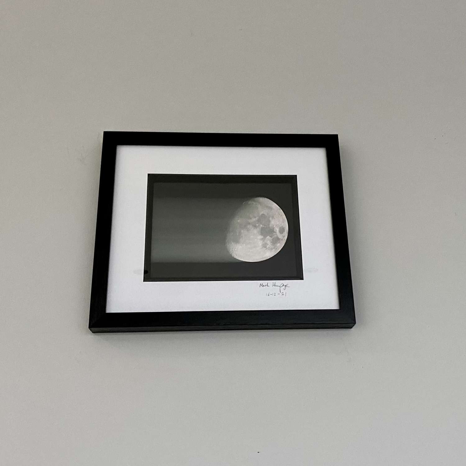 Moon rush signed framed print Moon rush signed framed print