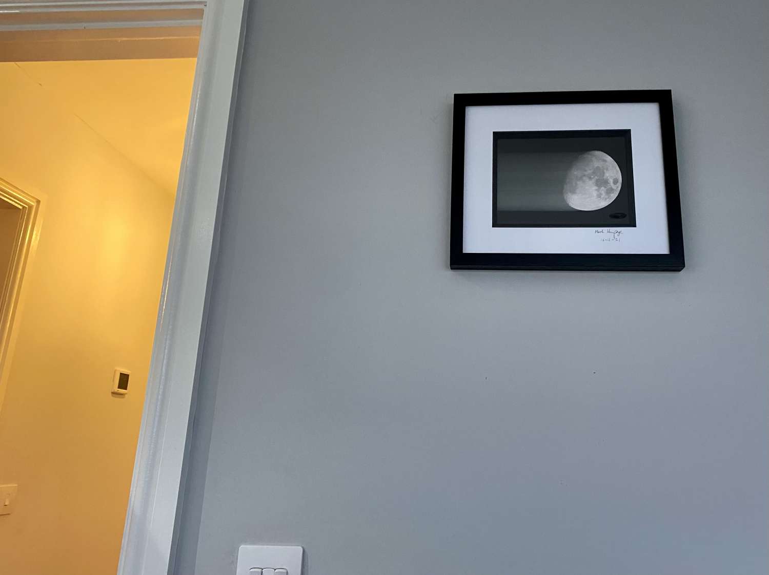 Moon rush signed framed print Moon rush signed framed print