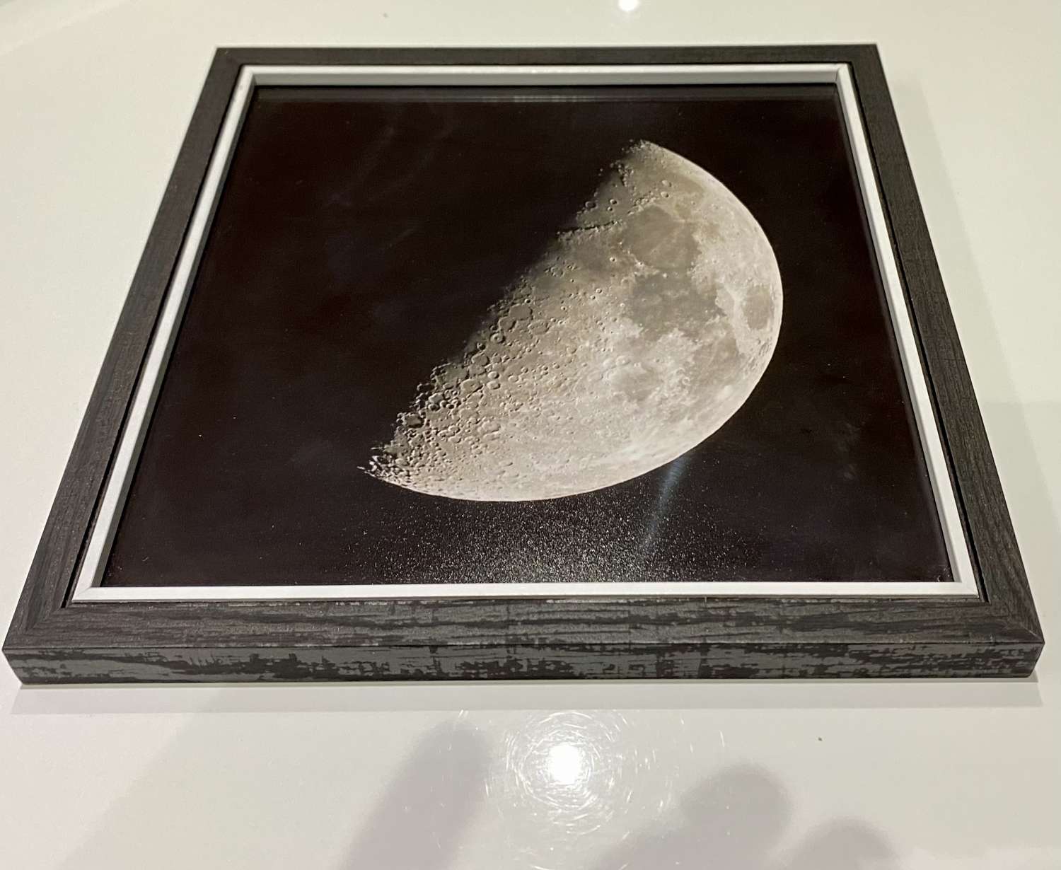 Moon pair (1) framed print Moon pair (1) framed print