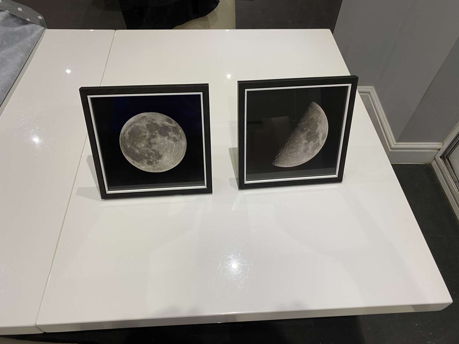 Moon pair (1) framed print Moon pair (1) framed print