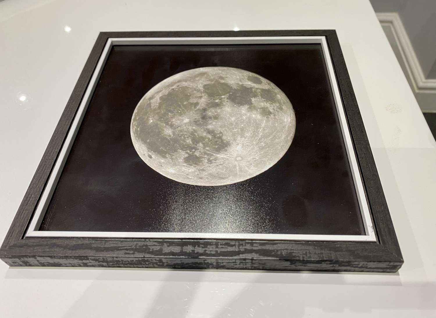 Moon pair (1) framed print Moon pair (1) framed print