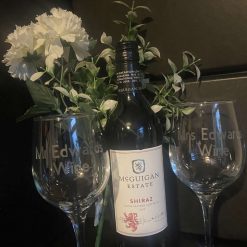 Etched Personalised Mr & Mrs Bride & Groom Etched Glass Pair of Wine Glass Wedding gift