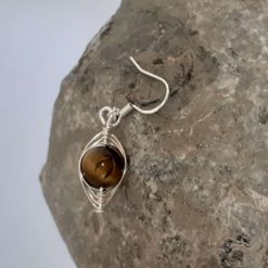 Tigers Eye Sterling Silver Earrings 3 Tigers Eye Sterling Silver Earrings 3