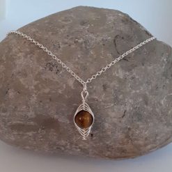 Tigers Eye Pendant Necklace