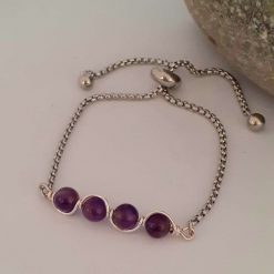 Amethyst Adjustable Bracelet 4 Amethyst Adjustable Bracelet 4
