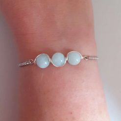 Aquamarine Adjustable Bracelet 3