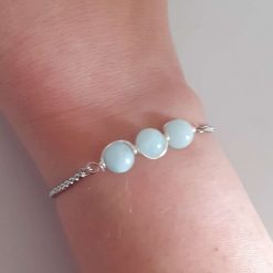 Aquamarine Adjustable Bracelet 4