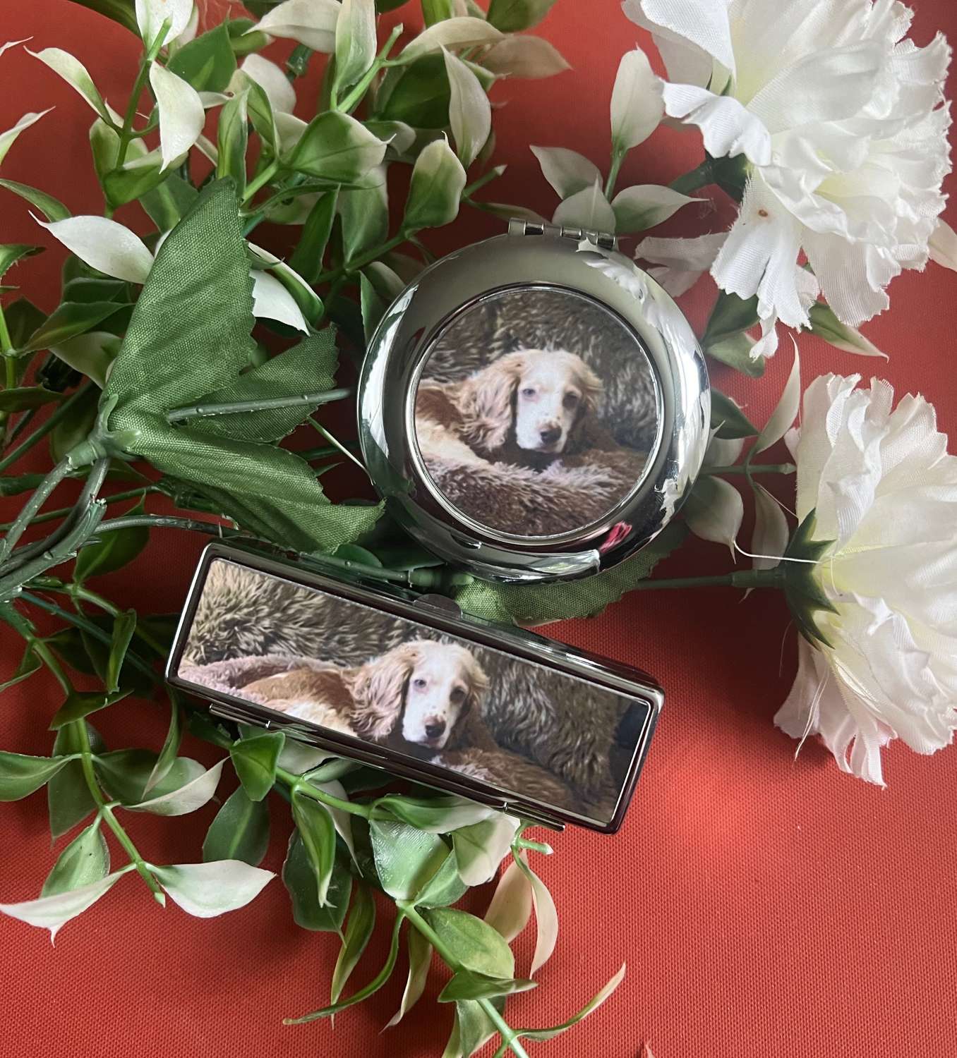 A Beautiful Mothers Day, Any Occassion Personalised Photo Gift Set of Mirror and Lipstick Holder A Beautiful Mothers Day, Any Occassion Personalised Photo Gift Set of Mirror and Lipstick Holder