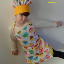 Kids apron Kno.10 - apron + hat