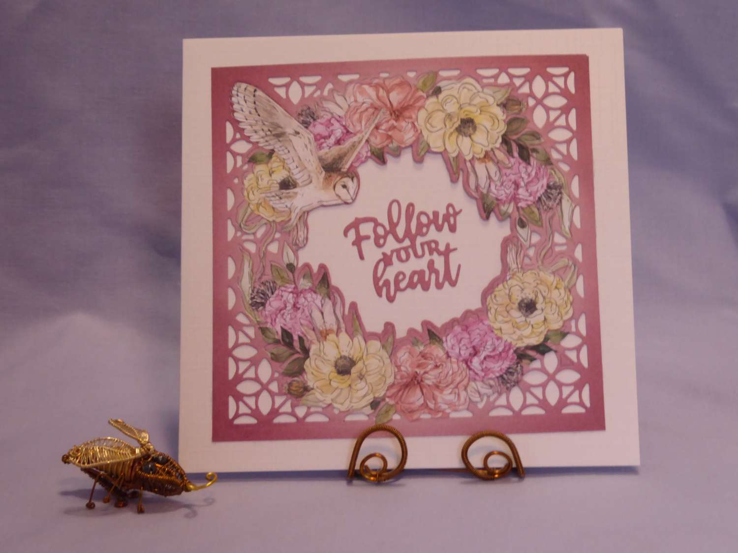 A Wise Owl Sentiment Card : Follow your Heart A Wise Owl Sentiment Card : Follow your Heart