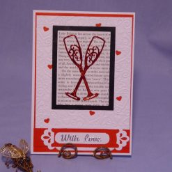 Champagne Flutes With Love Card