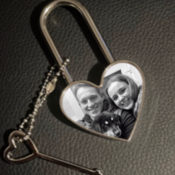 Beautiful For the family, Pet, or partner Photo Metal Heart Love Lock and Key 2 Beautiful For the family, Pet, or partner Photo Metal Heart Love Lock and Key 2