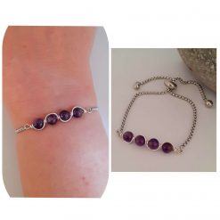 Amethyst Adjustable Bracelet