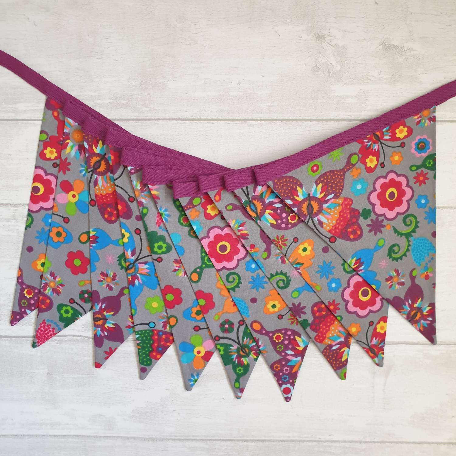 Butterfly Bunting, Party Bunting, Bright Garland, Butterflies, Garden Bunting, Garden Decor, Garland, Summerhouse Decor, Fabric Bunting, Party Decor,10 flags 2.5m Butterfly Bunting, Party Bunting, Bright Garland, Butterflies, Garden Bunting, Garden Decor, Garland, Summerhouse Decor, Fabric Bunting, Party Decor,10 flags 2.5m