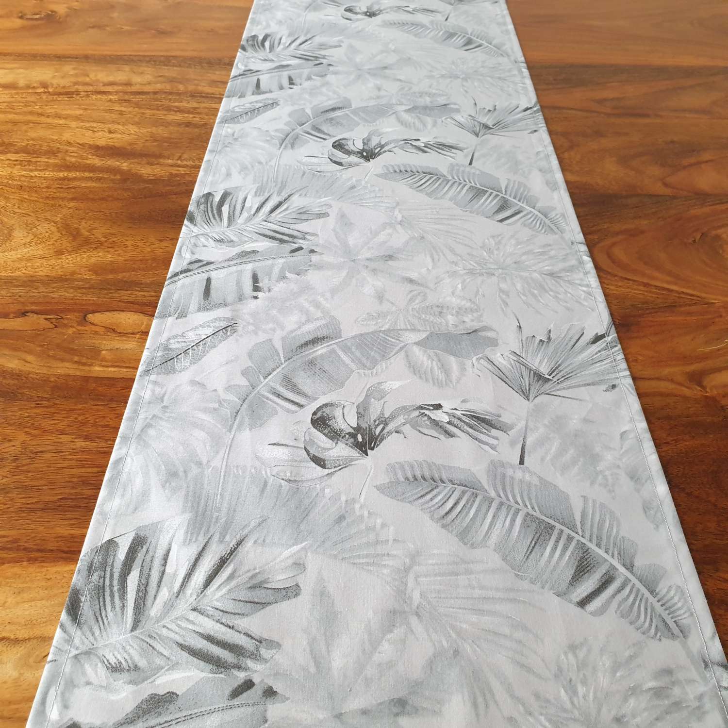 Grey Tropical Leaf Table Runner, Monstera Leaf Table Runner, Tropical Leaf Print, Tropical Decor, Tropical Home Decor, Grey Tropical Runner, New Home Gift, Botanic Table Runner Grey Tropical Leaf Table Runner, Monstera Leaf Table Runner, Tropical Leaf Print, Tropical Decor, Tropical Home Decor, Grey Tropical Runner, New Home Gift, Botanic Table Runner