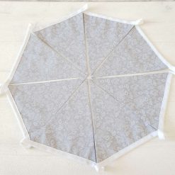 Wedding Bunting, Grey & White Lace Heart Bunting, Lace Bunting, Engagement Bunting, Fabric Bunting, Wedding Garland, Wedding Decorations, Various Lengths Available 2