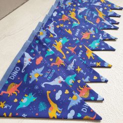 Dinosaur Bunting, Nursery Decor, Playroom Decor, Animal Bunting, Kids Bunting, Dinosaur Garland, Fabric Bunting, 100% Cotton Bunting, 10 Flags 2.5m