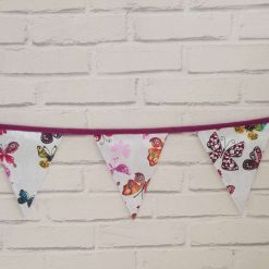 Butterfly Bunting, Party Bunting, Bright Garland, Butterflies, Garden Bunting, Garden Decor, Garland, Summerhouse Decor, 10 flags 2.5m 1
