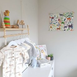 Safari Nursery Wall Hanging, Jungle Nursery Banner, Abstract Wall Hanging, Nursery Decor, Baby Gift, Safari Decor, Jungle Decor, Banner Flag 6