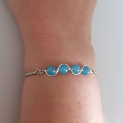 Aquamarine Adjustable Bracelet 4 Aquamarine Adjustable Bracelet 4