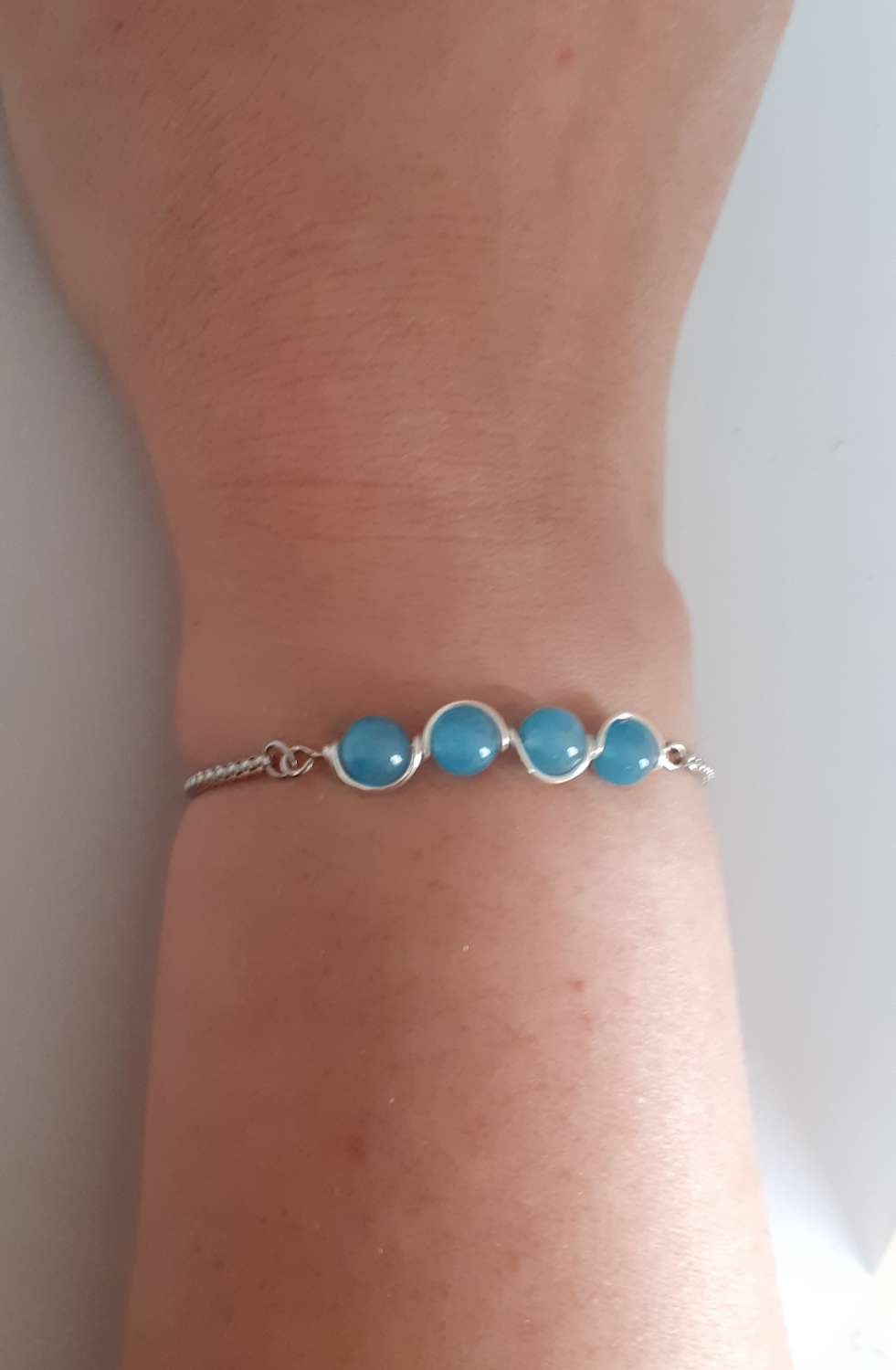 Aquamarine Adjustable Bracelet Aquamarine Adjustable Bracelet