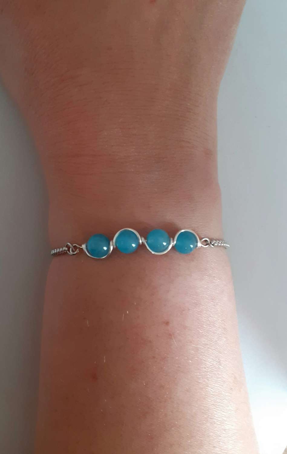 Aquamarine Adjustable Bracelet Aquamarine Adjustable Bracelet