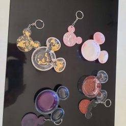 Mickey mouse resin trinket dish and keyring gift set