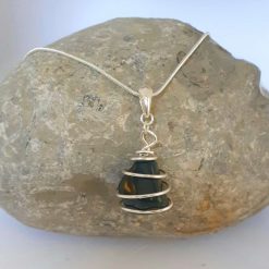 Bloodstone Pendant Necklace