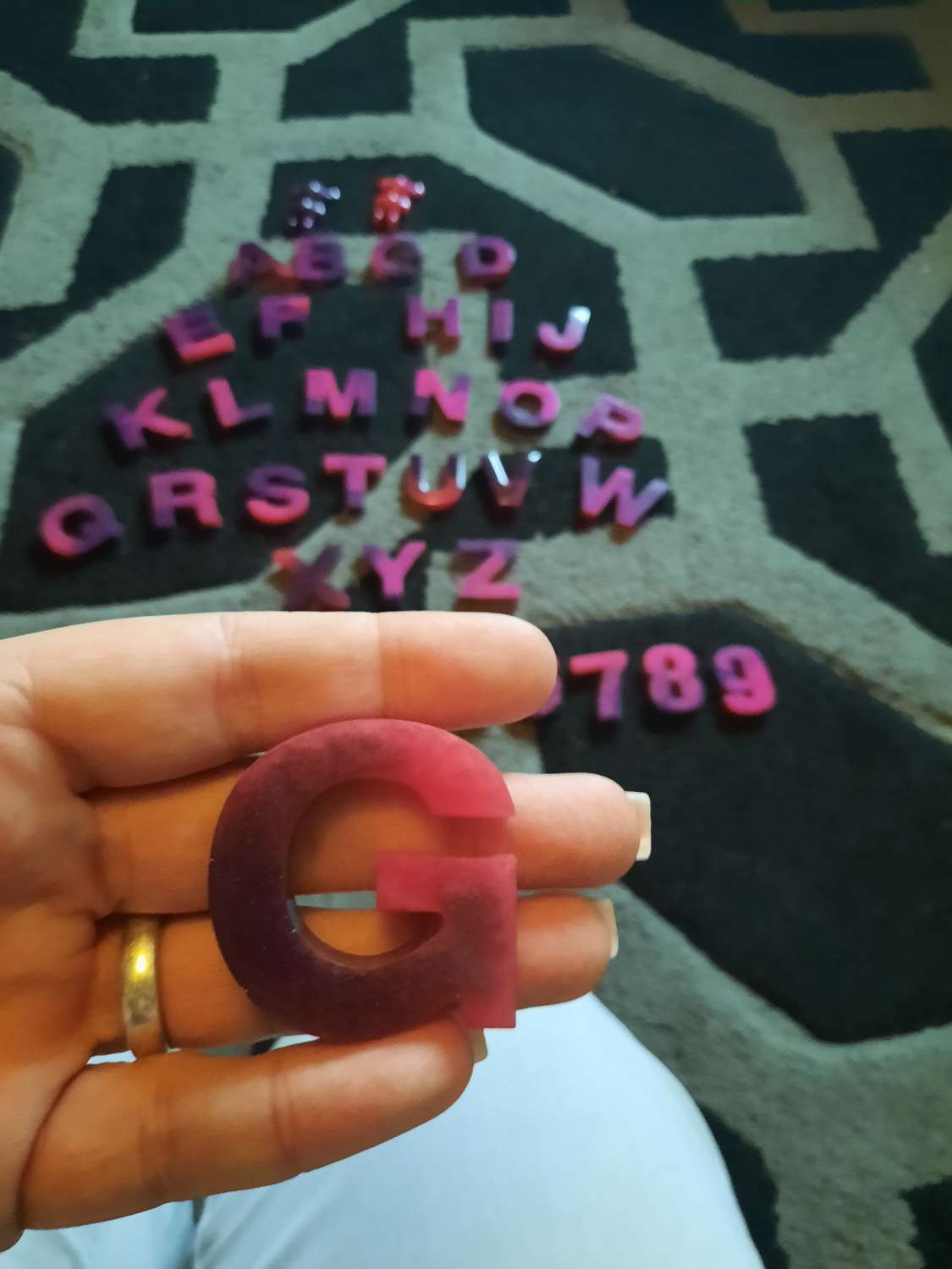 Resin interactive letters and numbers set Resin interactive letters and numbers set