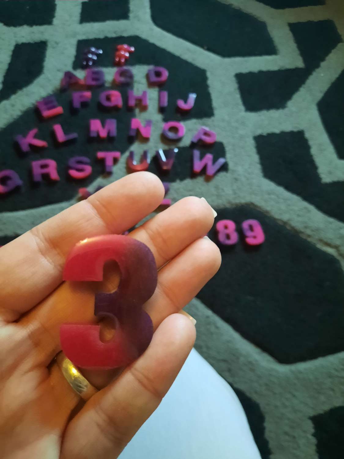Resin interactive letters and numbers set Resin interactive letters and numbers set