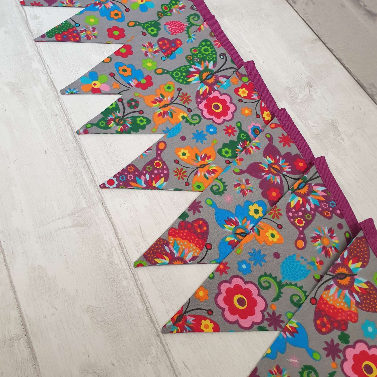 Butterfly Bunting, Party Bunting, Bright Garland, Butterflies, Garden Bunting, Garden Decor, Garland, Summerhouse Decor, Fabric Bunting, Party Decor,10 flags 2.5m Butterfly Bunting, Party Bunting, Bright Garland, Butterflies, Garden Bunting, Garden Decor, Garland, Summerhouse Decor, Fabric Bunting, Party Decor,10 flags 2.5m