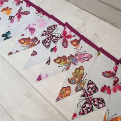 Butterfly Bunting, Party Bunting, Bright Garland, Butterflies, Garden Bunting, Garden Decor, Garland, Summerhouse Decor, 10 flags 2.5m 8