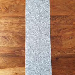 Grey & White Leaf Table Runner, Grey Table Runner, Leaf Table Runner, Table Decor, Homer Decor, Gift Idea, Grey Leaf Table Runner 8