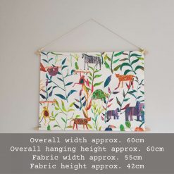 Safari Nursery Wall Hanging, Jungle Nursery Banner, Abstract Wall Hanging, Nursery Decor, Baby Gift, Safari Decor, Jungle Decor, Banner Flag 2
