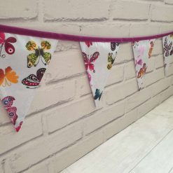 Butterfly Bunting, Party Bunting, Bright Garland, Butterflies, Garden Bunting, Garden Decor, Garland, Summerhouse Decor, 10 flags 2.5m 7
