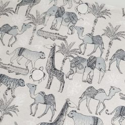 Safari Nursery Wall Hanging, Jungle Nursery Banner, Fabric Wall Hanging, Nursery Decor, Baby Gift, Safari Decor, Jungle Decor, Banner Flag 3