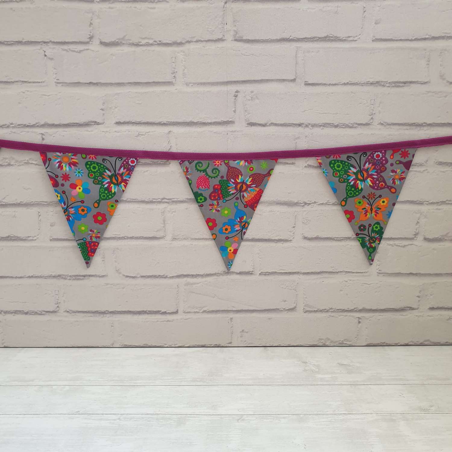Butterfly Bunting, Party Bunting, Bright Garland, Butterflies, Garden Bunting, Garden Decor, Garland, Summerhouse Decor, Fabric Bunting, Party Decor,10 flags 2.5m Butterfly Bunting, Party Bunting, Bright Garland, Butterflies, Garden Bunting, Garden Decor, Garland, Summerhouse Decor, Fabric Bunting, Party Decor,10 flags 2.5m