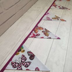 Butterfly Bunting, Party Bunting, Bright Garland, Butterflies, Garden Bunting, Garden Decor, Garland, Summerhouse Decor, 10 flags 2.5m 6